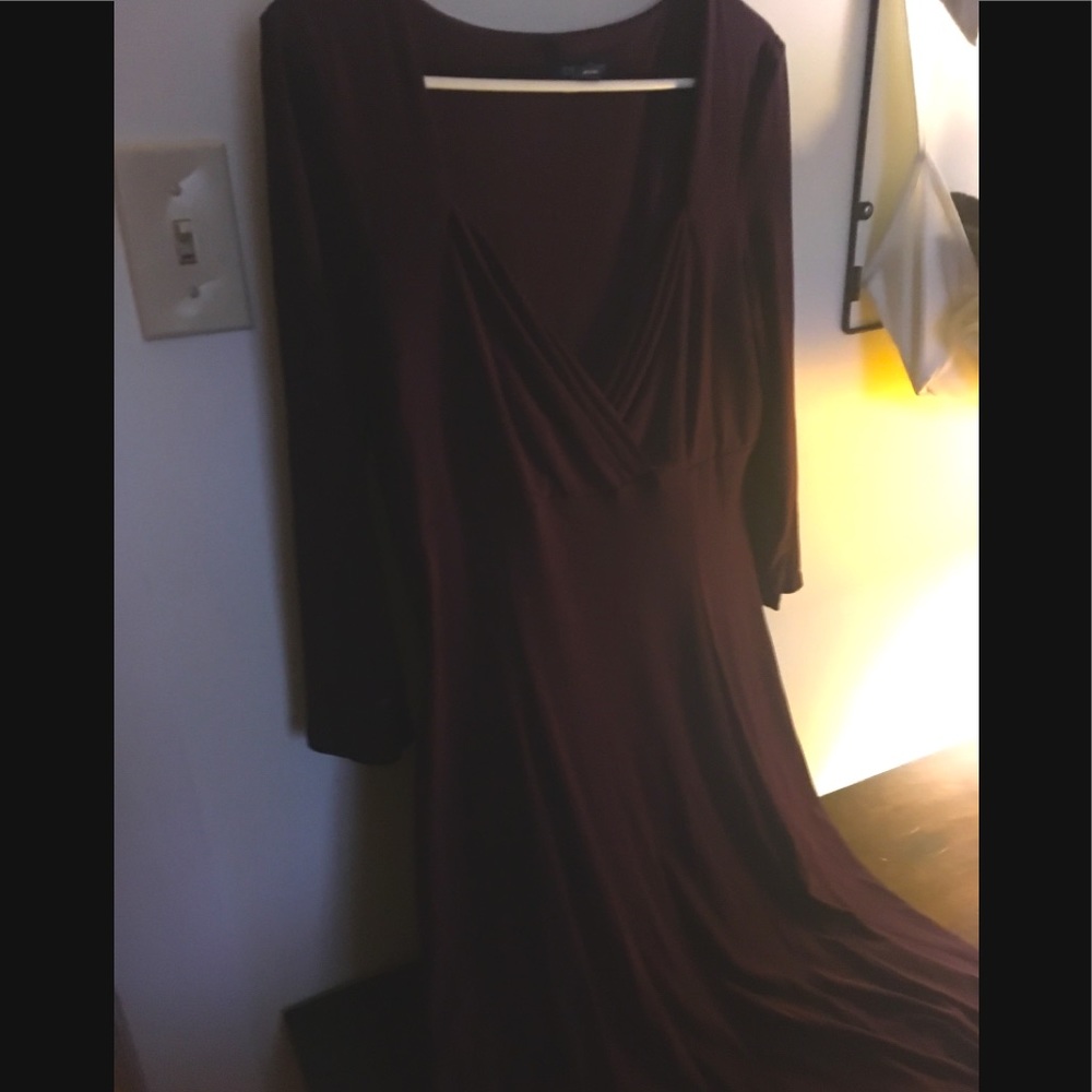 CHAPS Purple Midi Dress
